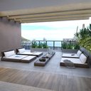 Ver imagem 1 de Conjunto 2 Sofás Chaise com 2 Puffs Rustic Versatti