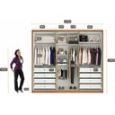 Ver imagem 4 de Guarda Roupa Casal 6 Portas 8 Gavetas Reno Novo Horizonte