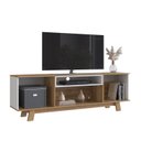 Ver imagem 2 de Rack para TV até 65 Polegadas com 2 Portas e 2 Nichos