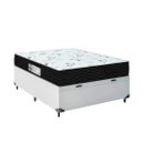 Ver imagem 1 de Cama Box Baú Viuvo + Colchão Smart Espuma D33 (128x188x61) Branco