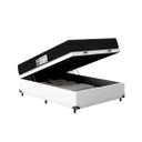 Ver imagem 4 de Cama Box Baú Viuvo + Colchão Smart Espuma D33 (128x188x61) Branco
