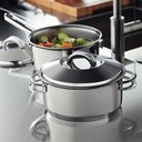 Ver imagem 4 de Jogo de Panelas 9 Peças Inox Fundo Triplo Solar Tramontina