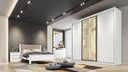 Ver imagem 2 de Guarda Roupa Casal Diamond Glass 3 Portas 8 Gavetas 1 Porta Reflequita Nh Rei de Casa Neve