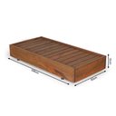 Ver imagem 7 de Conjunto 2 Espreguiçadeiras com 1 Mesa Lateral Versatti Rustic Yescasa Marrom/Nogueira