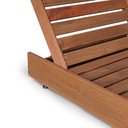 Ver imagem 2 de Conjunto 2 Espreguiçadeiras com 1 Mesa Lateral Versatti Rustic Yescasa Marrom/Nogueira