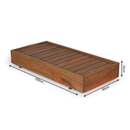 Conjunto 2 Espreguiçadeiras com 1 Mesa Lateral Versatti Rustic  - 7