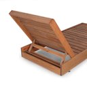 Ver imagem 4 de Conjunto 2 Espreguiçadeiras com 1 Mesa Lateral Versatti Rustic Yescasa Marrom/Nogueira