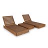 Conjunto 2 Espreguiçadeiras com 1 Mesa Lateral Versatti Rustic  - 1