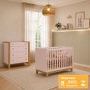 Ver imagem 3 de Conjunto Berço Encanto Slim 4315 Comoda 5135 Flora 4 Gavetas