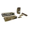 Kit 01 Instalação Porta de Vidro Pivotante V/a - Bronze - Aluminio - 2