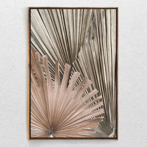Quadro Decorativo Folha Seca Com Moldura e Sem Vidro 100X160