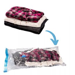 Kit 5 Saco Organizador Vácuo Edredom Cobertor Roupa 70x110cm - 7