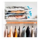 Ver imagem 4 de Kit 5 Saco Organizador Vácuo Edredom Cobertor Roupa 70x110cm