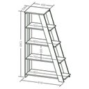 Ver mais imagens de Kit 2 Estantes Escada Multiuso para Livros 5 Prateleiras 134CMX164CM Marrom Artany
