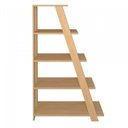 Ver imagem 6 de Kit 2 Estantes Escada Multiuso para Livros 5 Prateleiras 134CMX164CM Marrom Artany
