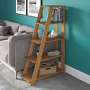 Ver imagem 2 de Kit 2 Estantes Escada Multiuso para Livros 5 Prateleiras 134cmx164cm