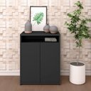 Ver imagem 2 de Conjunto 2 Balcões para Escritório Cantinho do Café Home Office Cool Preto Artany