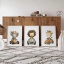 Ver imagem 5 de Kit 3 Quadros Decorativos Infantil - Corrida NO2 - 30x40 - Moldura Madeira
