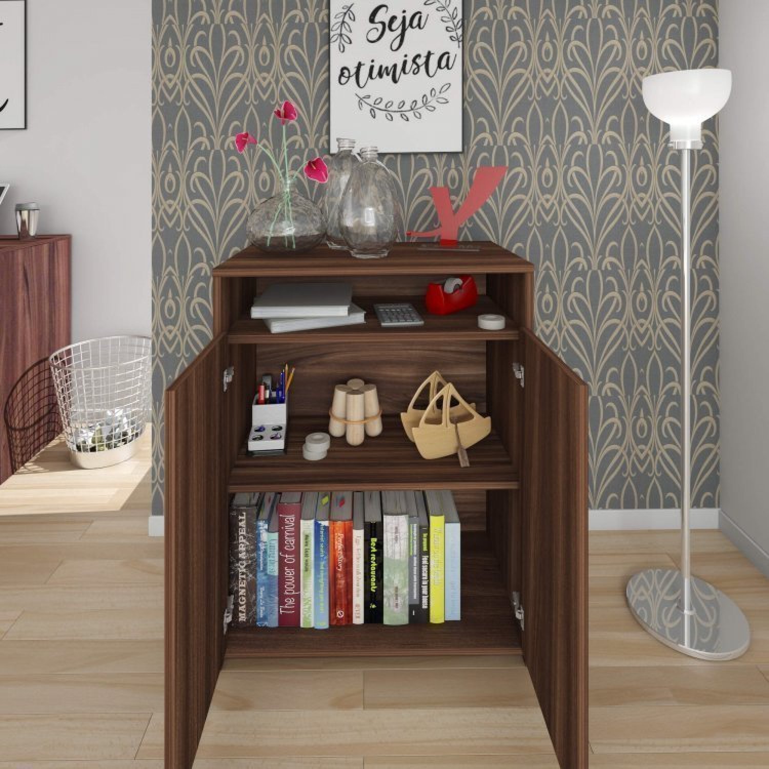 Conjunto 2 Balcões para Escritório Cantinho do Café Home Office Cool  - 5