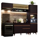 Ver imagem 3 de Armário de Cozinha Completa 250cm Preto Reims Madesa 04