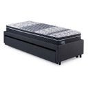 Ver imagem 4 de Bicama Box Solteiro Linho Cinza 88x188 com Dois Colchões Gransleep Verticoil Ecoflex