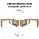 Ver mais imagens de Conjunto Home Office 2 Peças 1 Escrivaninha em L Smart com 1 Gaveteiro Day 2 Gavetas Olmo e Branco m