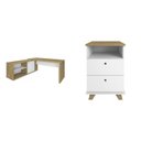 Ver imagem 2 de Conjunto Home Office 2 Peças 1 Escrivaninha em L Smart com 1 Gaveteiro Day