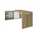 Ver imagem 3 de Conjunto Home Office 2 Peças 1 Escrivaninha em L Smart com 1 Gaveteiro Day