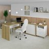 Conjunto Home Office 2 Peças 1 Escrivaninha em L Smart com 1 Gaveteiro Day  - 1