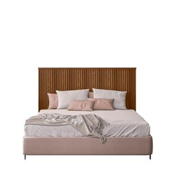 Cabeceira De Cama Casal Ripada 162cm Freijó Sálvia Shop JM - 2