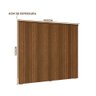 Cabeceira De Cama Casal Ripada 162cm Freijó Sálvia Shop JM - 4