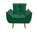 Ver imagem 4 de Kit 02 Poltrona Opala Decorativa Suede Verde