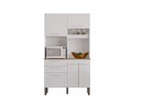 Ver imagem 2 de Armário de Cozinha 5 Portas 2 Gavetas Dubai Salleto Branco
