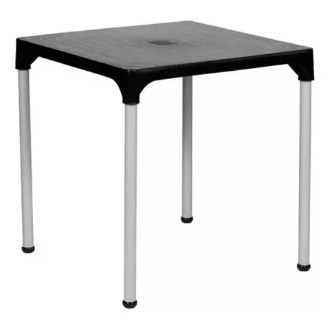 Mesa Plastica Preta Polipropileno