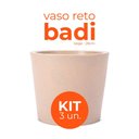 Ver imagem 2 de Kit 3 Vasos Reto Badi Bege 28 Terrano