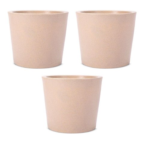 Kit 3 Vasos Reto Badi Bege 28 Terrano