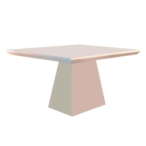 Mesa de Jantar Rufato Luna Base Tp Reto 120 Off White