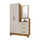Ver imagem 2 de Cômoda com Espelho 1 Porta 3 Gavetas NT 5165