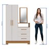 Cômoda com Espelho 1 Porta 3 Gavetas NT 5165  - 7