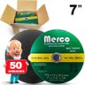 Disco de Corte Merco Aço Inox 7" X 1,6mm Caixa com 50un Cód de Fabrica: 000651 - 3
