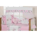 Ver imagem 3 de KIT BERÇO COMPLETO BEBE MENINO E MENINA COM 11PÇS DOCE CHUVA DE AMOR COM SAIA E MOSQUITEIRO NUVEM