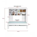 Ver imagem 4 de Jogo de Quarto Chiara Roupeiro 2 Portas Módulo Aéreo e Cama MDP Branco Phoenix Baby