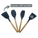 Ver imagem 3 de Kit Utensílios Cozinha Silicone 12 Peças Antiaderente