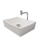 Ver imagem 2 de Kit Cuba de Apoio Atena Com Torneira Inox e Valvula Click Branco