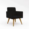 2 Poltronas Cadeiras para Escritório – Balaqui Decor Cor:Preta - 2
