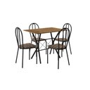 Ver imagem 1 de Conjunto Mesa Bruna 91cm com 4 Cadeiras 004 Tampo em Madeira