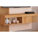 Ver imagem 6 de Home p/ TV até 45 pol Jade Ripada 120x183cm Buriti/Fendi - Caemmun