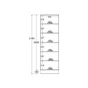 Ver imagem 3 de Paneleiro Ditália Denver 2 Portas Vidro Rv/Branco CD-386