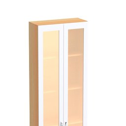 Paneleiro Ditália Denver 2 Portas Vidro Rv/Branco CD-386 - 6