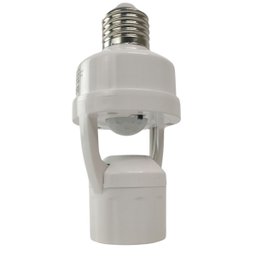 Soquete Sensor de Presença para Lampada E27 Movimento 360 Graus Fotocelula Iluminaçao Automatica Cas - 4